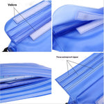 Outdoor Waterproof Transparent PVC Screen Touch Phone Waist Bag with Adjustable Strap Valuables Dry for Diving Surfing Swimming Kayaking Boating