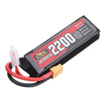 LinkMejor Power 11.1V 2200mAh 120C 3S LiPo Battery XT60 Plug with Adaper for RC Drone