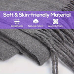 LinkMejor Electric Heated Scarf Neck USB Charging Heating Pad 3 Temperature Adjustable Heating Neck Wrap Washable 3s Fast Heating for Men Women
