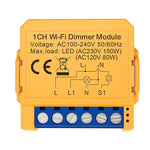 Tuya WiFi/ZigBe Smart Dimmers Switch Module 1/2 Gang Control LED Lights Dimmable Switch Voice Control with Alexa Google Home