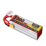 LinkMejor Power 22.2V 3300mAh 100C 6S Lipo Battery XT60 Plug for RC Racing Drone