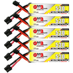 5Pcs LinkMejor GNB 7.6V 530mAh 90C 2S LiHV Lipo Battery XT30 Plug for Sub250 Nanofly20 iFlight CineBee Emax Tinyhawk II Mobula8 TinyGo CRUX3 FPV Racing Drone