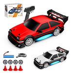 LinkMejor 8603 8604 RTR 1/24 2.4G 4WD 30km/h Drift RC Car Tesla AE86 High Speed Racing LED Light On-Road Vehicles Models Toys