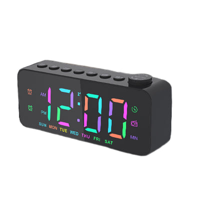 LinkMejor LED Digital Alarm Clock with FM Radio / Dual Alarm / Snooze / External USB Charging Port / Dimmable Night Light For Bedroom / Office
