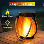 IPRee Camping Light Solar Flame Lights USB Rechargeable IPX4 Waterproof  1500mAh Hanging Lantern Outdoor Garden Light