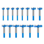 5PCS/14PCS Hex Shank Hinge Boring Drill Bit Set Tungsten Carbide Wood Router Bit Non-stick Coating