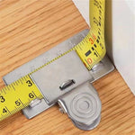 Precision Measuring Tape Clip Metal Ruler Position Clamp for Woodworking Corner Scribing Accurate Measuring Tool Accessory