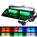 16 LED Windshield Dash Strobe Light Bar Car Truck Shovel-type Warning Flash Lamp Police Lights 12V Emergency Signal Lamp Flash Lighting