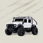 Z6761 1/43 2.4G 4WD for Land Rover 1993 110 Official Licensed Mini RC Car Rock Crawler Off-Road Climbing Pickup Truck LED Light Full Proportional Control Desktop Micro Vehicles Models Toys