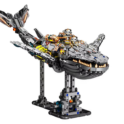 MJ 13059 Mechanical Whale 13085 Octopus 13057 Devil Fish 13095 Cobra King DIY Technical Creative Assembled Building Block Kit Kids Educational STEM Toys Christmas Gifts