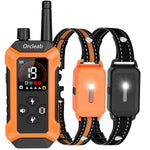 LinkMejor Dog Training Collar with LCD Display 4000FT Remote Range IP67 Waterproof Collar with Flashlight Security Keypad Lock PC-32