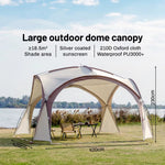 Xmund Travel Outdoor Large Space Sun Shelter Dome Tent Large Portable Camping Shelter Waterproof Windproof Sun Folding Tents Lightweight Tent Camp Equipment  for Outdoor Family Beach Hiking