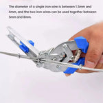 Type M Nail Pliers Hand Tools Set For Animal Cages Wire Fencing And Railing Repair Steel and Plastic Flexible Soft Grip Handle