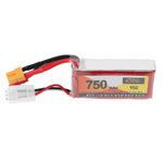 LinkMejor 7.4V 750mAh 95C 2S LiPo Battery XT30 JST Plug for RC Drone