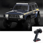 LinkMejor YK4107 1/10 2.4G 4WD RC Car Rock Crawler Two Speed Differential Lock LCG Chassis Tank Turn LED Lights Monster Off-Road Pickup Climbing Truck Vehicles Models Electric Remote Control Simulation Toys