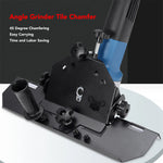 45-Degree Chamfer Tool for 115/125 Angle Grinders Metal Structure High Efficiency Easy Installation Compact Design for Ceramic Tiles