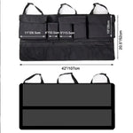 Car Trunk Organizer Oxford Cloth Backrest Storage Bag Multi-functional Net Hanging Bag Car Seat Back Hanging Storage Bag Organizer with 9 Pockets Oxford Waterproof Multi-Pocket