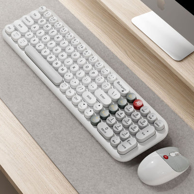 MOFii AI Voice Keyboard and Mouse Set Wireless bluetooth Combo 66 Languages Translation Type-C Rechargeable AI Shortcut Key for Computer Laptop