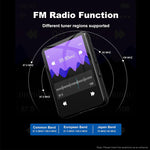 2.4 Inch HiFi bluetooth MP3 Player Built-in 32GB Memory 30H Playback Touch Screen Portable Digital Audio Lossless Music MP4 Player with FM Radio Recording Ebook