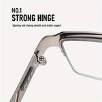 1 Pair Half Frame Anti-blue light HD Reading Glasses Business Style Men's Presbyopia Eyewear Glasses