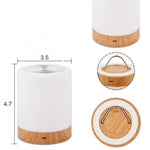 IPRee Touch Lamp LED Night Light for Bedrooms Living Room Portable Table Bedside Lamps Rechargeable Warm White RGB Light