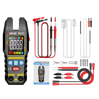 LinkMejor PN131 Digital Multimeter True RMS 4000 Counts Rechargeable NCV Clamp Meter AC DC Voltage Current Resistance Capacitance Tester