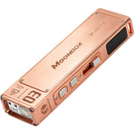 Lumintop Moonbox 3.0 Multi-Functional EDC Flashlight 1200LM White LED with Red Green Beam, 365nm UV RGB Side Light and Magnetic Design Copper Material USB-C Rechargeable Handheld Torch for Camping Outdoor Emergency