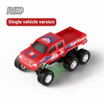 LinkMejor Q235 Q236 YW RTR Q Version 1/64 2.4G RWD Mini Alloy RC Car Six Wheel Off-Road Pickup Truck LED Light Support App Remote Control Three Speed Vehicles Models Pocket Toys Desktop Collection Gift For Boys