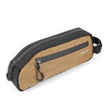 LinkMejor Portable Bike Tube Bag Waterproof Big Capacity Top Zipper Hook Loop Strap Installation Nylon Bicycle Frame Bag for MTB Outdoor Riding