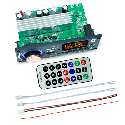 D186BT TPA3116 100W+100W Stereo Bluetooth MP3 Audio Decoder Amplifier Board with Recording Treble Bass Controls