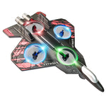 LinkMejor L101 2.4G EPP Hover Fighter Glider One-Key Circling 360° Roll 4 Turbofans 4CH LED RC Drone Airplane Quadcopter Stunt Glider RTF