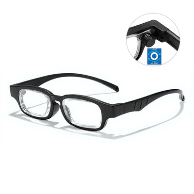 TR Adjustable Focus Reading Glasses Range +1.0 to +4.0 Comfortable Anti-blue Light Zoom Presbyopia Glasses