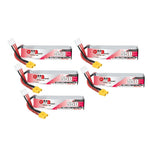 LinkMejor GNB 2S 7.6V 550mAh 100C Lipo Battery XT30 Plug for Happymodel Mobula 8 GEPRC TinyGo Crux3 Cinewhoop FPV Drone RC Helicopter