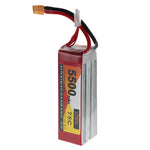 LinkMejor Power 22.2V 5500mAh 75C 6S LiPo Battery XT60 Plug for RC Drone