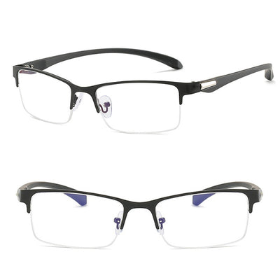 Business Reading Glasses Classic Rectangle Computer Anti Eyestrain Presbyopic Glasses Anti Blue Light Eye Glasses For Women Men