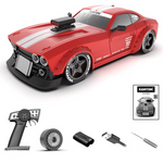 LinkMejor KM3299 RTR 1/32 2.4G 4WD Drift RC Car ESP Gyro Mini Race LED Light High Speed Racing On-Road Electric Remote Radio Control Vehicles Model RTR Child Toys Boys Kids Gifts