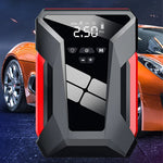 4-in-1 Multi-function Car Emergency Starter Intelligent Digital Display 12V 38000mAh Power Bank Jumpstarter Tire Inflation Pressure Tester