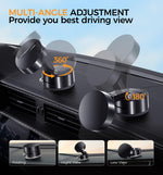 Car Vacuum Suction Phone Holder Double-Sided Suction Cup 360° Rotatable Multi-Angle Adjustable Ultra-Strong Vacuum Adsorption