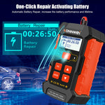 LinkMejor KW520 12V 24V Professional Car Battery Charger Repairer Diagnostic Tool Tester 3 In 1 EU Plug
