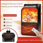 Portable Electric Heater 400W Ceramic Space Heater Plug-in Electric Heater For Home Fan Thermostat Control Fireplace Heater