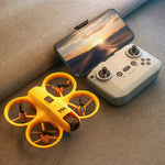 LinkMejor V66 WiFi FPV with Dual Camera 180° Electrically Adjustable Optical Flow Hover Automatic Obstacle Avoidance LED Light Circle Protection Kids Gifts 2.4G 4CH 6-Axis Remote Control RC Toys Drone Quadcopter RTF