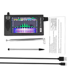 SDR-101 SDR Radio DSP Digital Demodulation Aluminium Alloy Digital Radio CW/AM/SSB/FM/WFM Radio Receiver 4.3inch IPS 800x480 LCD Display