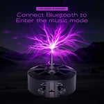 Tesla Coil Electronic Music Box 60W Bluetooth Audio Input Touch Lightnings 0-10CM Discharge Frequency 5-50Hz Scientific Experiment Model ABS Material Compact Design Wireless Lighting Show