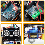 LinkMejor 2WD Smart Automation Robot Car Kit For ESP8266 ESP12E D1 Wifi Board For Arduino Programming Starter Smart Electronic Robotic Kit