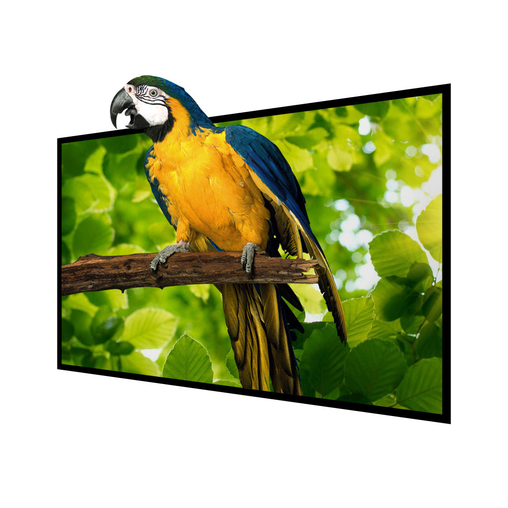 BlitzWolf® BW-VS4 100/120 inch Projection Screen White Plastic with 4K Resolution 160°Viewing Angle Backlight 1.2X improvement Draagbare Home Office Projector Screen