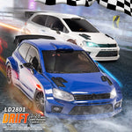 LinkMejor 2801 RTR 1/28 2.4G 4WD RC Car Drift for POLO R LED Light On-Road Full Proportional Racing Vehicles Models Toys 3.7V 1s Battery