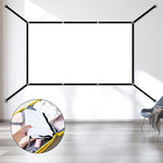 100/120 Inch V Buckle Extension Portable Projector Screen 16:9 4K Compatible 160° Wide Viewing Angle HD Outdoor Indoor Easy Setup Washable Projection Screen for Home Theater Backyard