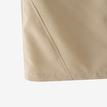 LinkMejor Women Street Fashion OL Work Skirts Side Pockets Plain Zipper Commute Mini Pencil Overskirts
