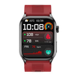 S101 2.06-inch AMOLED  ECG Air Pump Balloon Accurate Blood Pressure Micro-Check NFC Function Voice Broadcast bluetooth Call Heart Rate Blood Oxygen Monitor Sleep Monitoring Non-invasive Blood Glucose Blood Composition Analysis Call Smart Watch