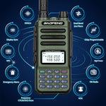 BaoFeng UV-13 PRO V2 Powerful Dual Band Walkie Talkie Type-C Charger 16KM Long Range UV13 Pro Transceiver Ham Two Way Radio